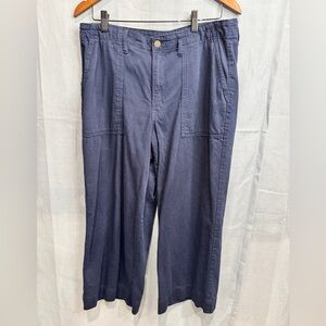 Time and Tru  Dark Blue crop flare Pants